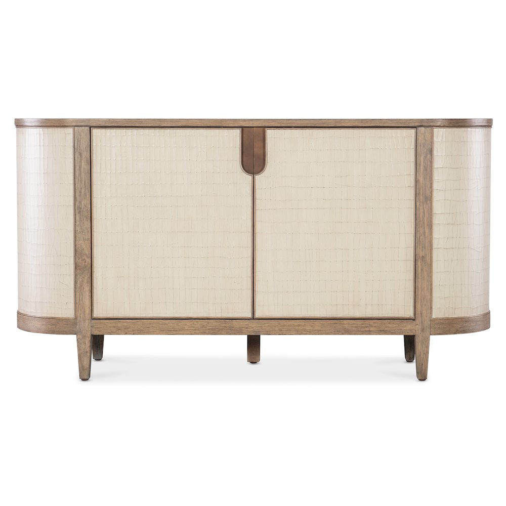 Melange Arbor Wood Credenza in Natural with Canvas Crackle by Hooker Furniture. Picture 3