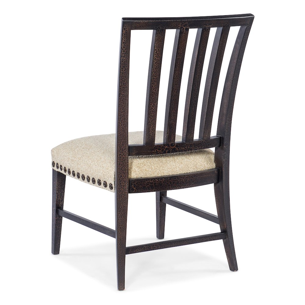 Hooker Furniture Big Sky Wood and Fabric Side Chair in Black. Picture 2
