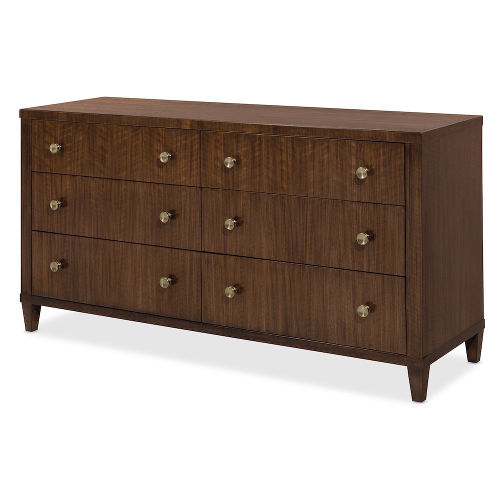 Archives Six-Drawer Dresser in Dark Natural Wood Finish by Hooker Furnishings. Picture 2