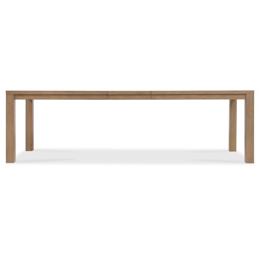 Sonnet Rectangle Dining Table w/ 18" Leaf in Medium Brown Wood by Hooker. Picture 4