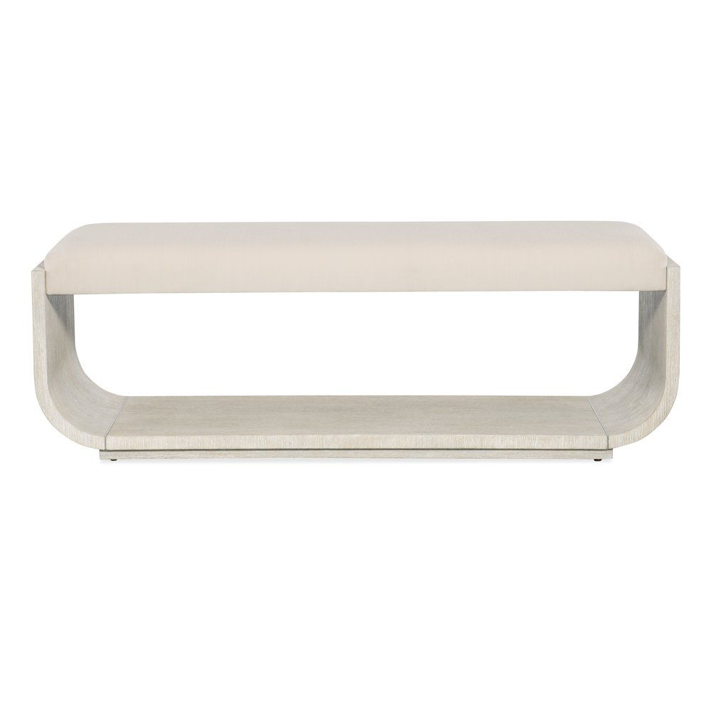 Modern Mood Fabric Seat Bed Bench in Natural by Hooker Furniture. Picture 2