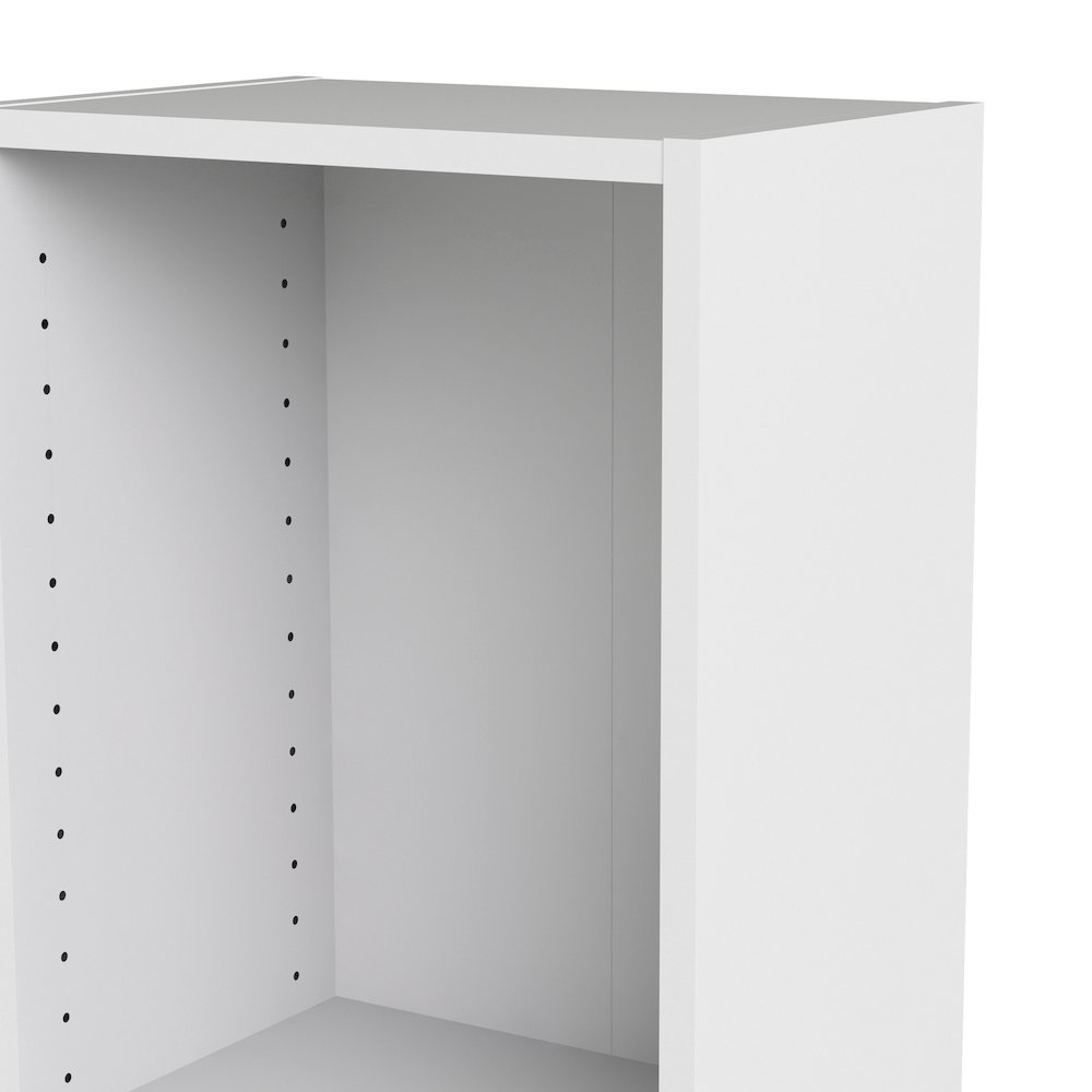 Basic Tall Narrow 5 Shelf Bookcase - White. Picture 5