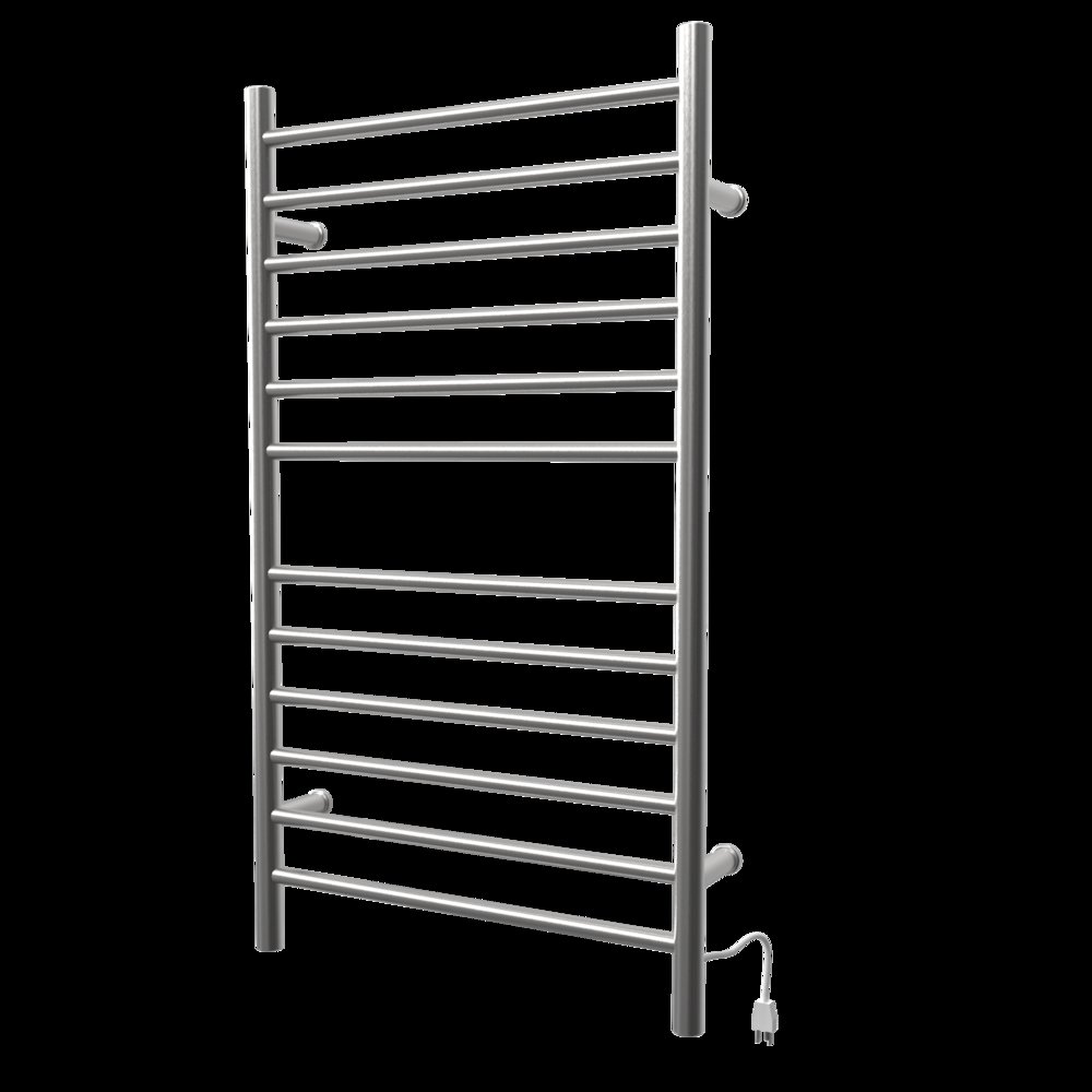 Radiant Large Hardwired + Plug-in Combo Straight 12 Bar Towel Warmer in Brushed. Picture 4