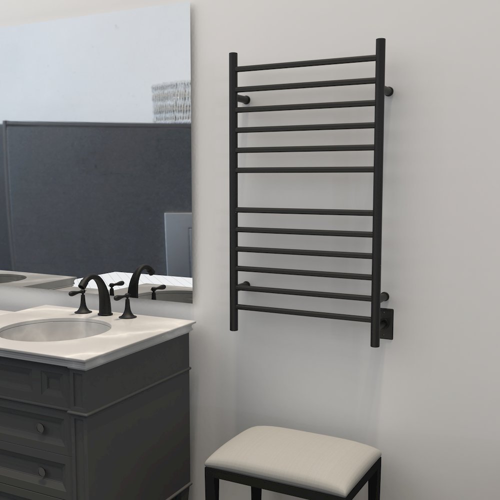 Radiant Large Hardwired + Plug-in Combo Straight 12 Bar Towel Warmer. Picture 15