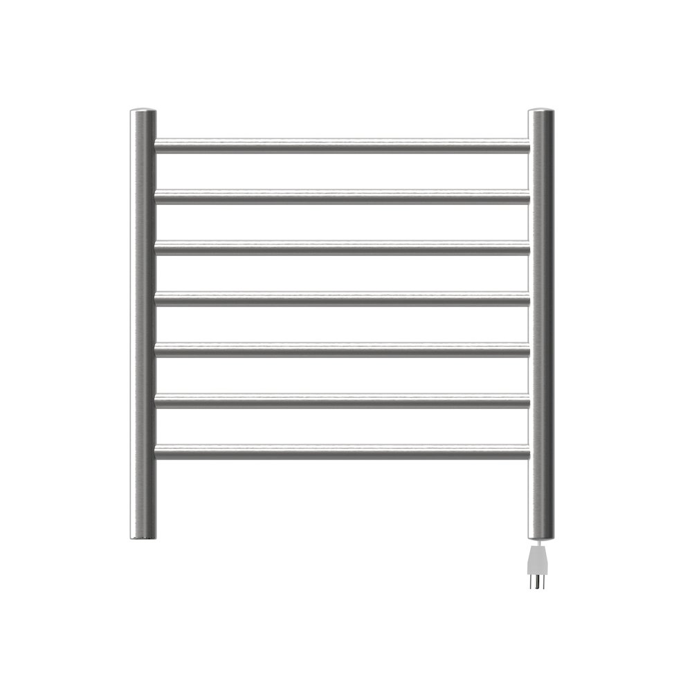 Radiant Small Hardwired + Plug-in Combo 7 Bar Towel Warmer in Brushed. Picture 2