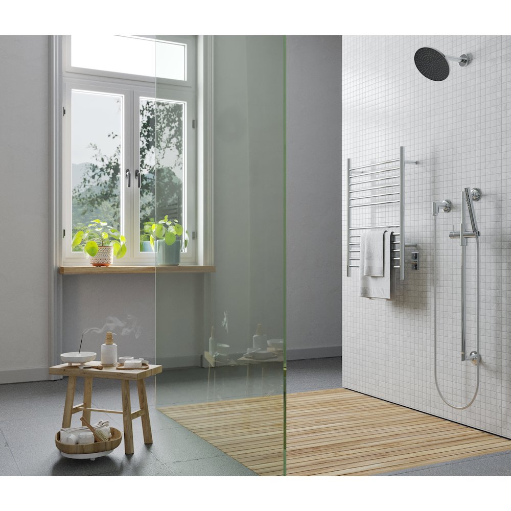 Cape Model 2332 12 Straight Bar Hardwired Towel Warmer in Polished. Picture 7