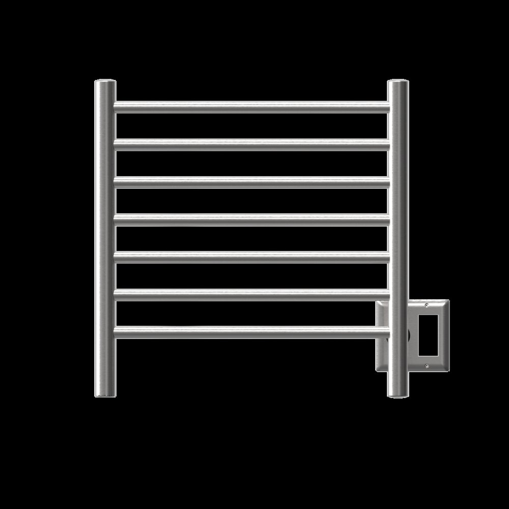Radiant Small Hardwired + Plug-in Combo 7 Bar Towel Warmer in Brushed. Picture 9