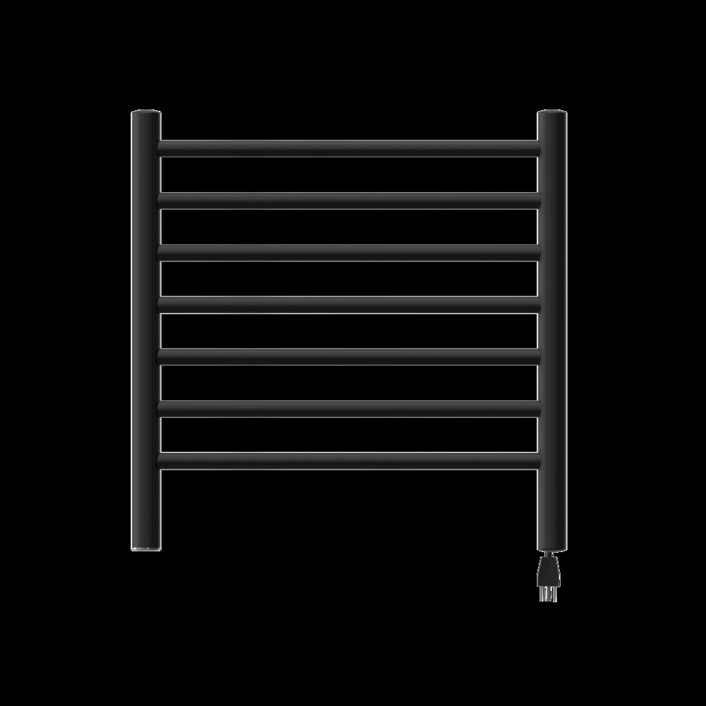 Radiant Small Hardwired + Plug-in Combo 7 Bar Towel Warmer in Matte Black. Picture 5