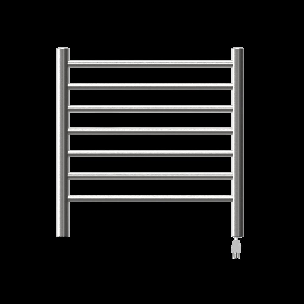 Radiant Small Hardwired + Plug-in Combo 7 Bar Towel Warmer in Brushed. Picture 5