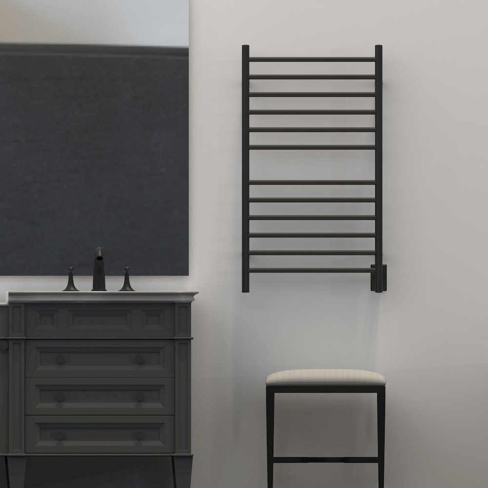 Radiant Large Hardwired + Plug-in Combo Straight 12 Bar Towel Warmer. Picture 16