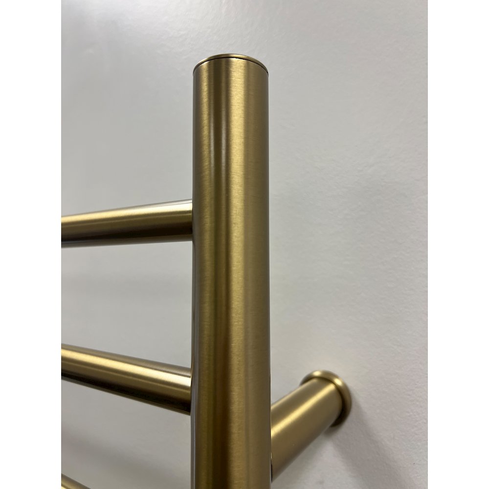 Radiant Hardwired + Plug-in Combo Straight 10 Bar Towel Warmer in Brushed Bronze. Picture 5
