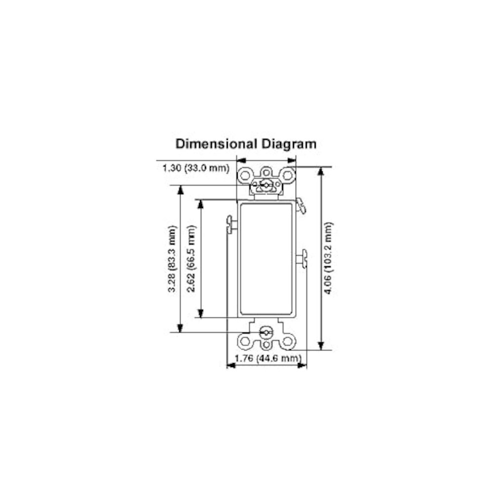 Amba Pilot Light Switch - White. Picture 2