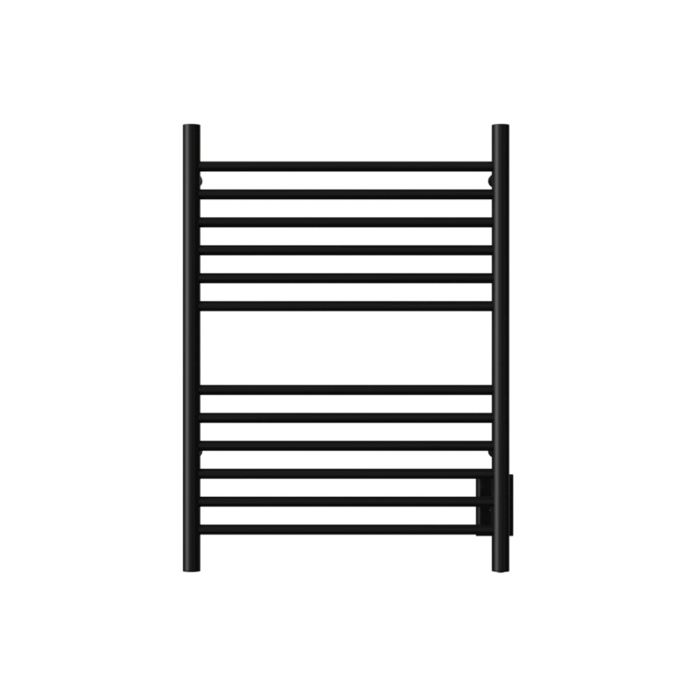 Cape Model 2332 12 Straight Bar Hardwired Towel Warmer in Matte Black. Picture 1