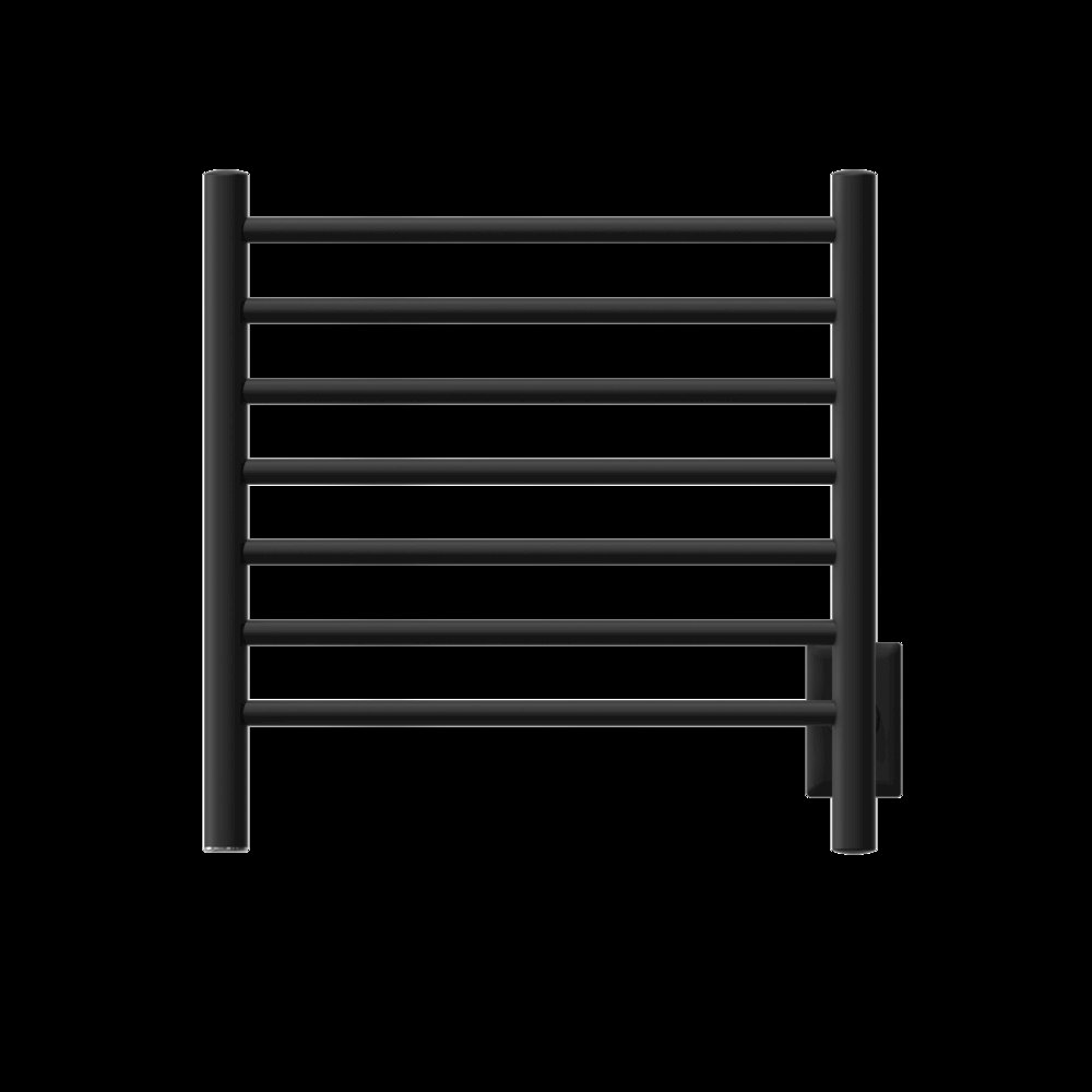 Radiant Small Hardwired + Plug-in Combo 7 Bar Towel Warmer in Matte Black. Picture 7