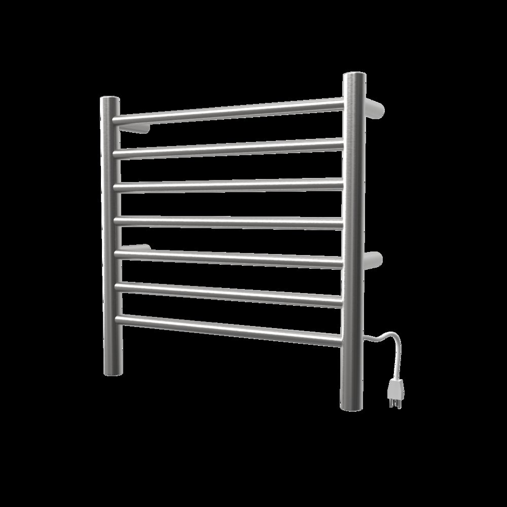 Radiant Small Hardwired + Plug-in Combo 7 Bar Towel Warmer in Brushed. Picture 4