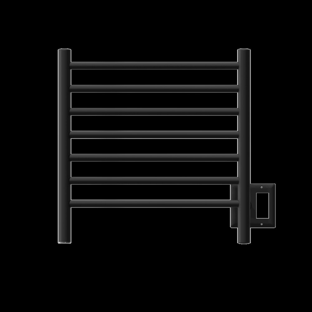Radiant Small Hardwired + Plug-in Combo 7 Bar Towel Warmer in Matte Black. Picture 9