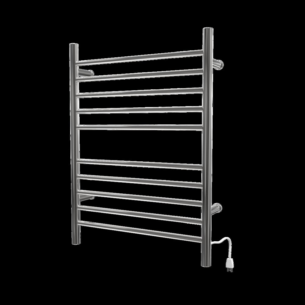Radiant Hardwired + Plug-in Combo Straight 10 Bar Towel Warmer in Polished. Picture 4