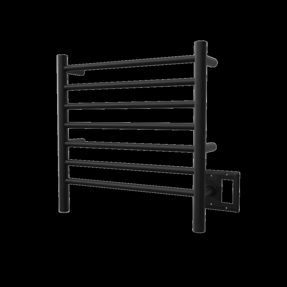 Radiant Small Hardwired + Plug-in Combo 7 Bar Towel Warmer in Matte Black. Picture 8