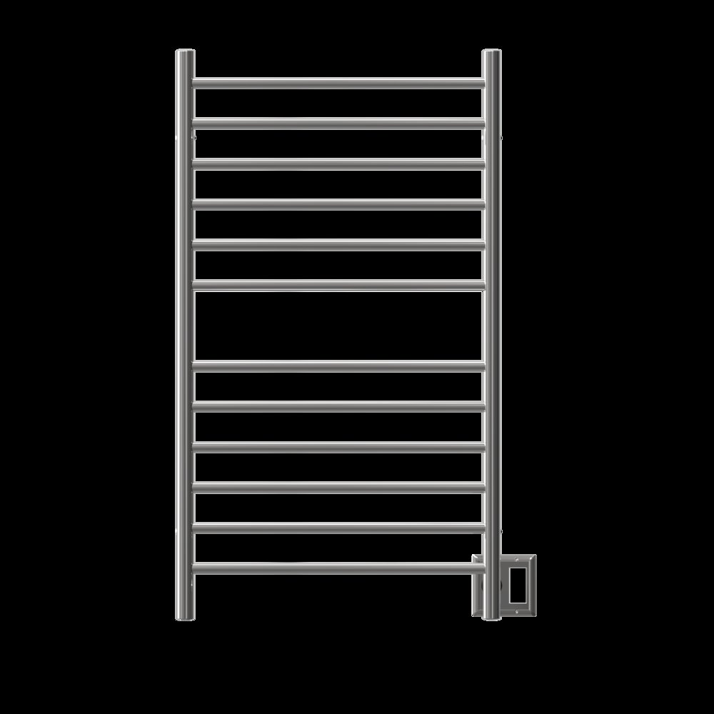 Radiant Large Hardwired + Plug-in Combo Straight 12 Bar Towel Warmer in Polished. Picture 10