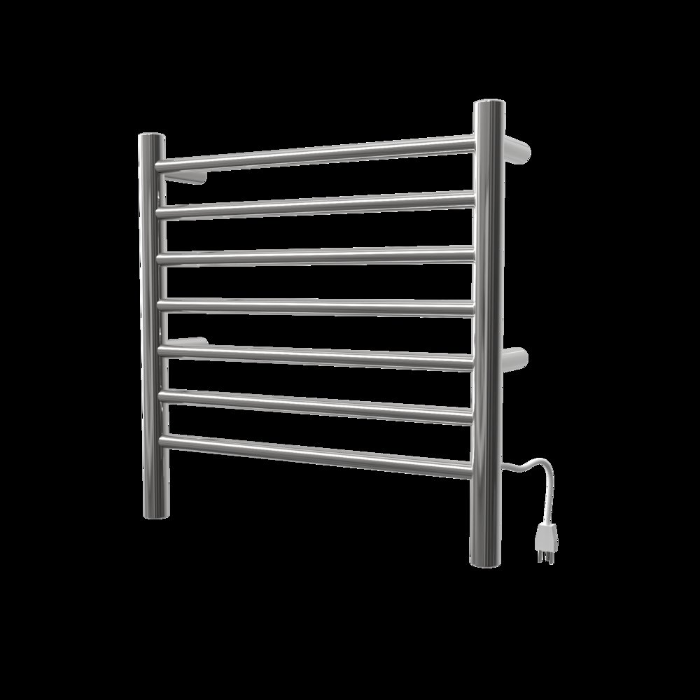 Radiant Small Hardwired + Plug-in Combo 7 Bar Towel Warmer in Matte Black. Picture 4