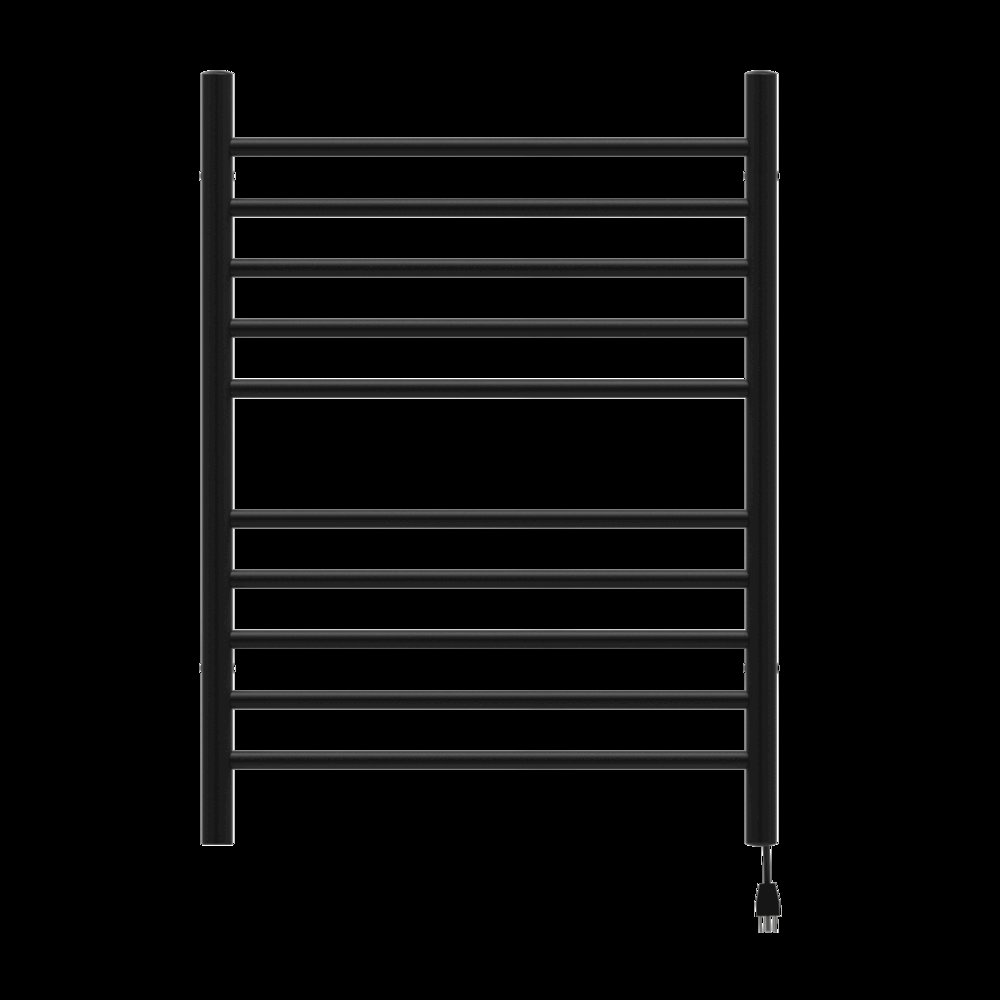 Radiant Hardwired + Plug-in Combo Straight 10 Bar Towel Warmer in Matte Black. Picture 5