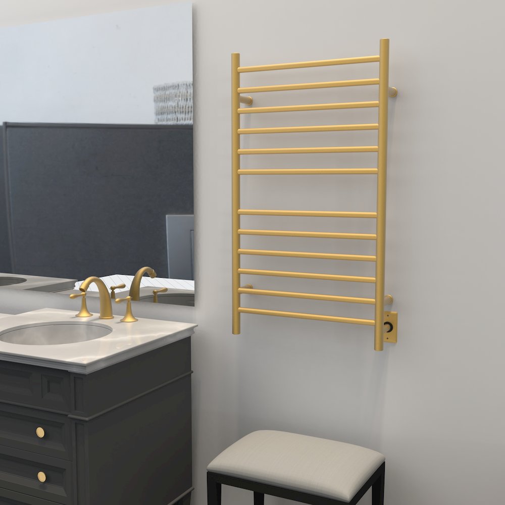 Radiant Large Hardwired + Plug-in Combo Straight 12 Bar Towel Warmer. Picture 20