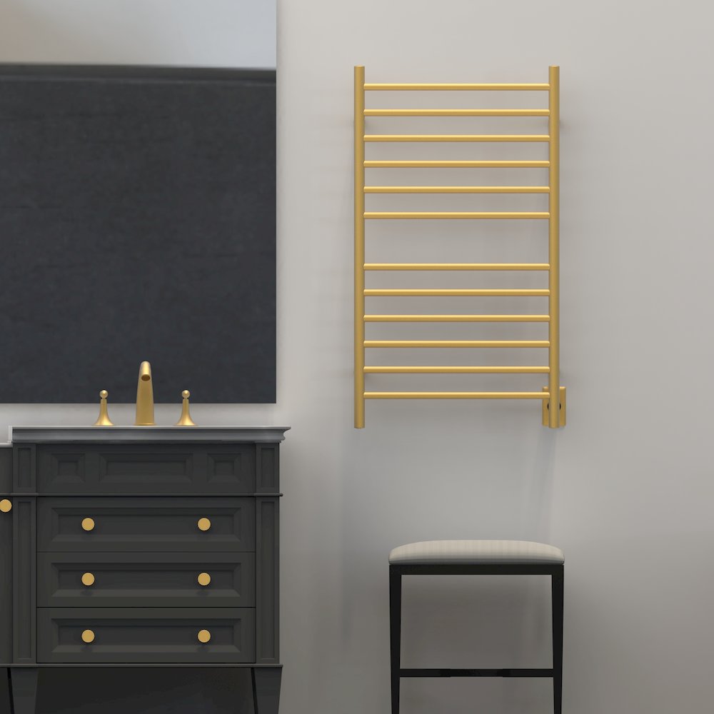 Radiant Large Hardwired + Plug-in Combo Straight 12 Bar Towel Warmer. Picture 21