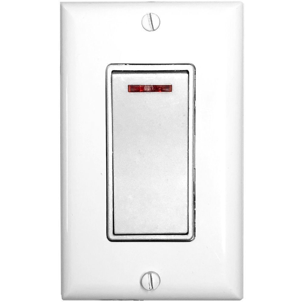 Amba Pilot Light Switch - White. Picture 1