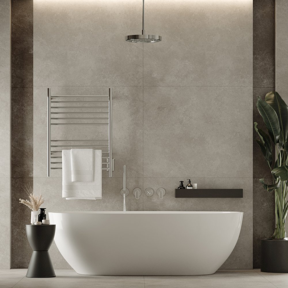 Cape Model 2332 12 Straight Bar Hardwired Towel Warmer in Polished. Picture 6