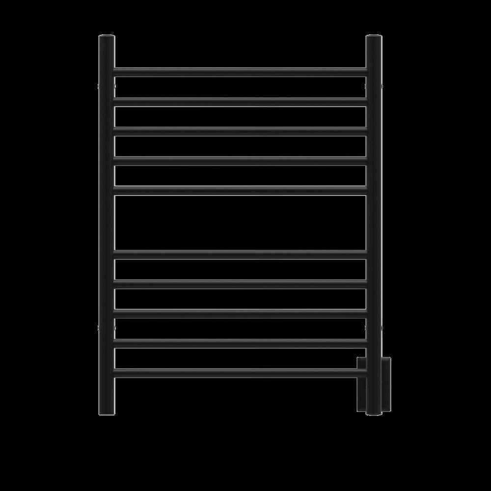 Radiant Hardwired + Plug-in Combo Straight 10 Bar Towel Warmer in Matte Black. Picture 7