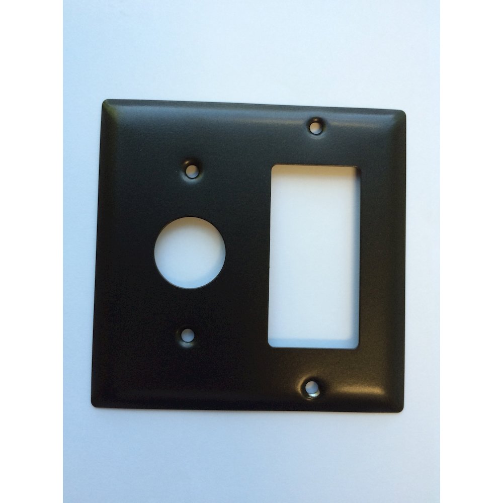 Amba Double Gang Plate in Oil Rubbed Bronze. Picture 1