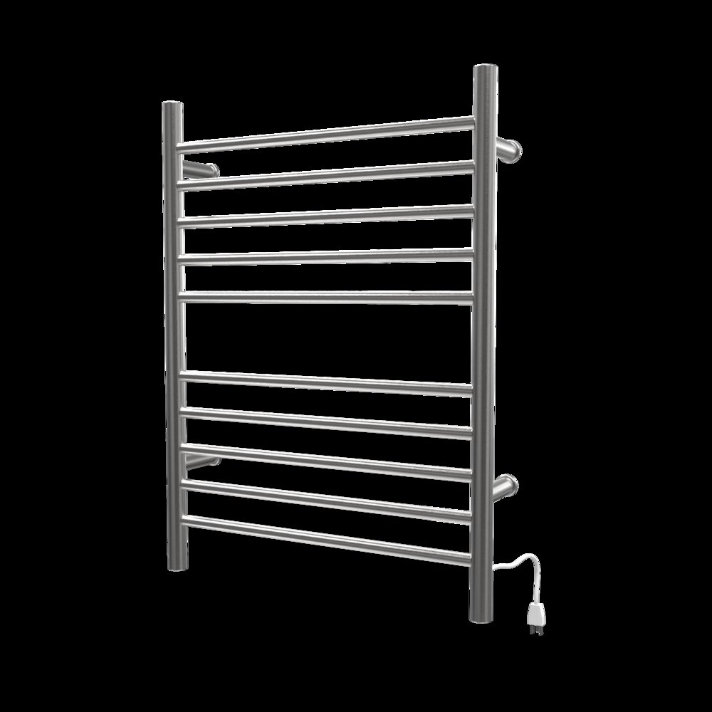 Radiant Hardwired + Plug-in Combo Straight 10 Bar Towel Warmer in Brushed. Picture 4