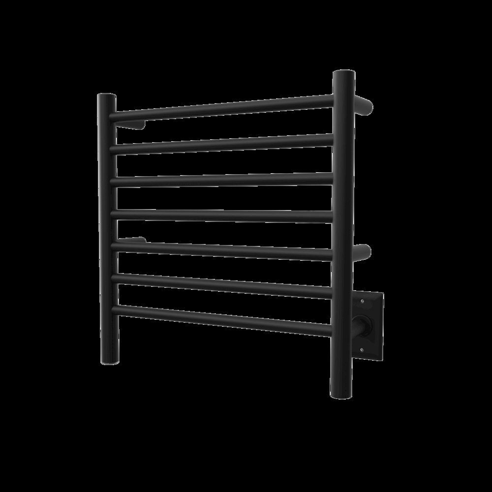 Radiant Small Hardwired + Plug-in Combo 7 Bar Towel Warmer in Matte Black. Picture 6
