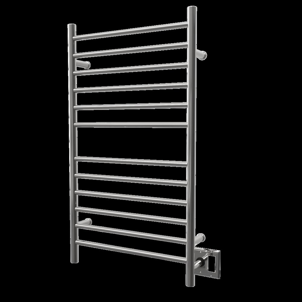 Radiant Large Hardwired + Plug-in Combo Straight 12 Bar Towel Warmer in Polished. Picture 9