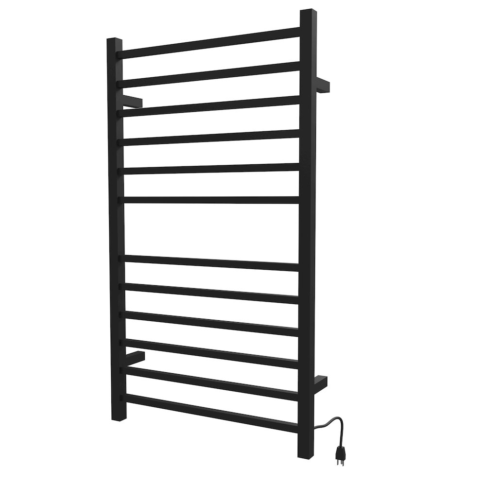 Radiant Large Square Hardwired + Plug-in Combo 12 Bar Towel Warmer. Picture 1