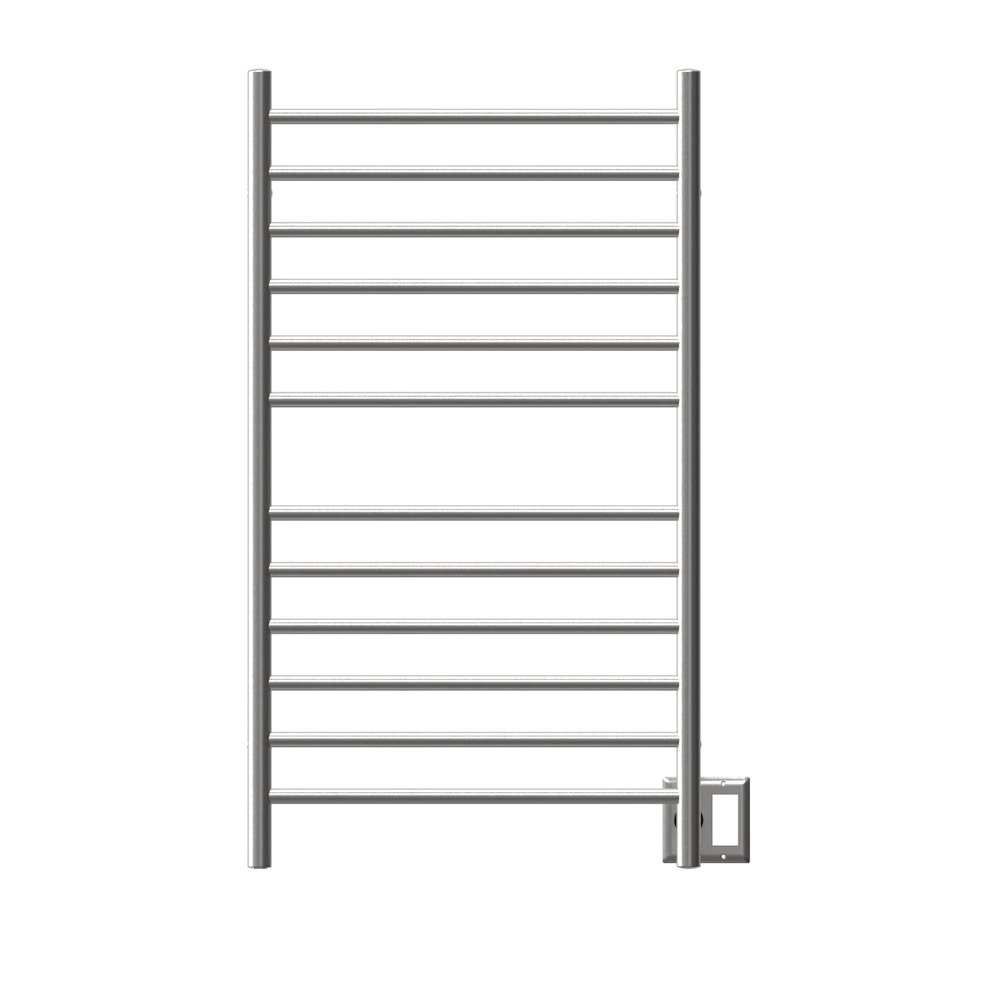 Radiant Large Hardwired + Plug-in Combo Straight 12 Bar Towel Warmer in Brushed. Picture 13