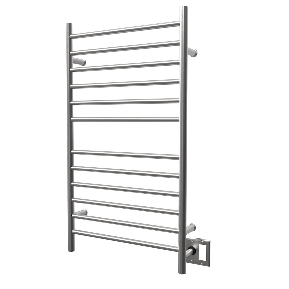 Radiant Large Hardwired + Plug-in Combo Straight 12 Bar Towel Warmer in Brushed. Picture 11