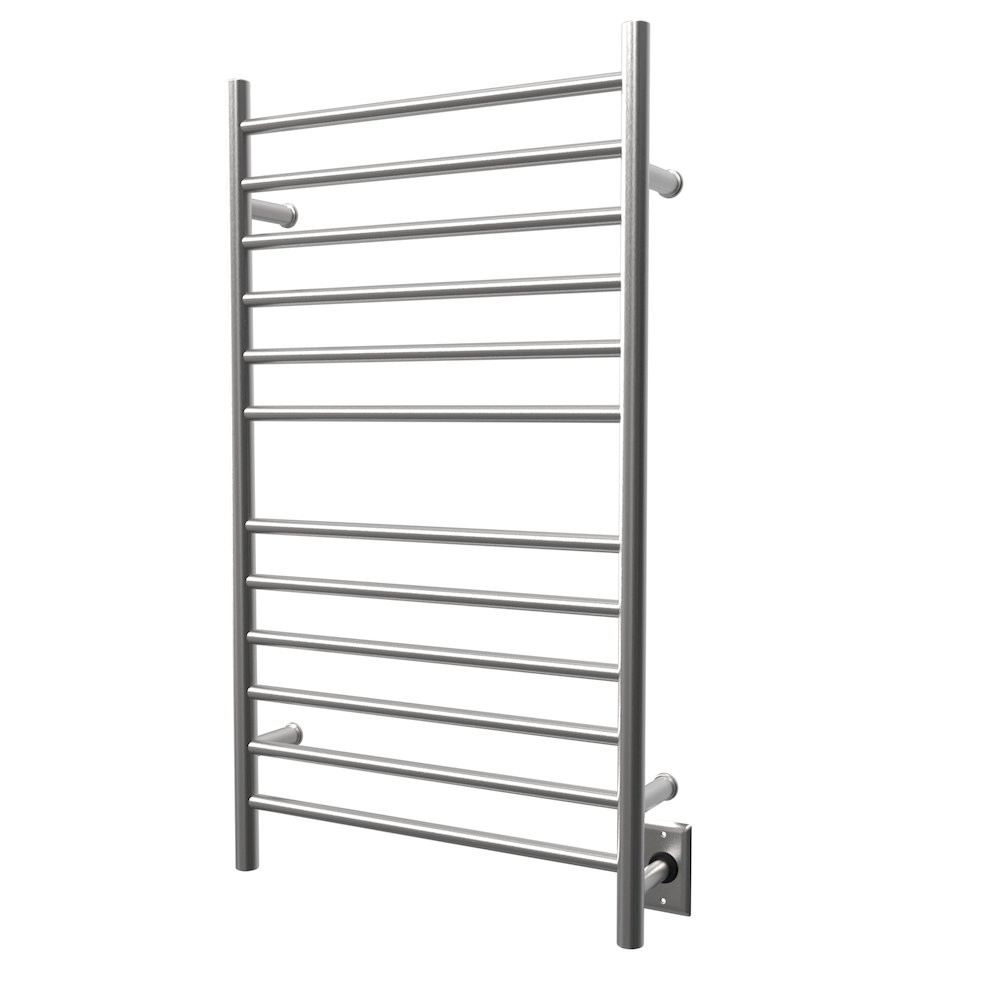 Radiant Large Hardwired + Plug-in Combo Straight 12 Bar Towel Warmer in Brushed. Picture 3