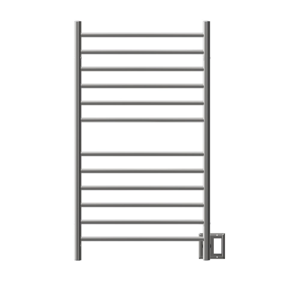 Radiant Large Hardwired + Plug-in Combo Straight 12 Bar Towel Warmer in Polished. Picture 14