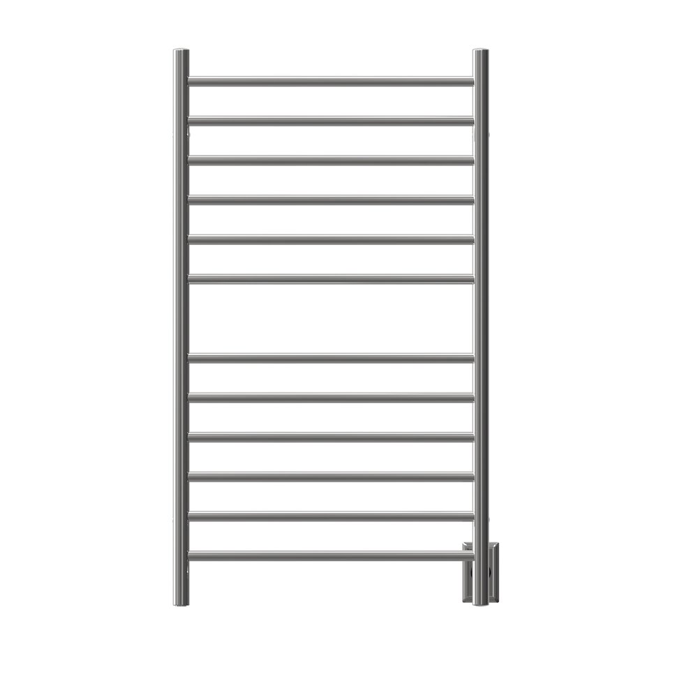 Radiant Large Hardwired + Plug-in Combo Straight 12 Bar Towel Warmer in Polished. Picture 11