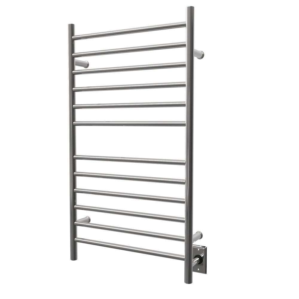 Radiant Large Hardwired + Plug-in Combo Straight 12 Bar Towel Warmer in Polished. Picture 3