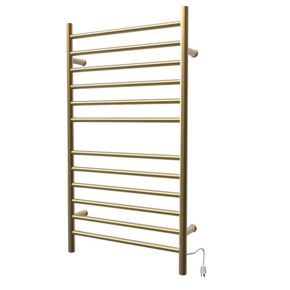 Radiant Large Hardwired + Plug-in Combo Straight 12 Bar Towel Warmer. Picture 1