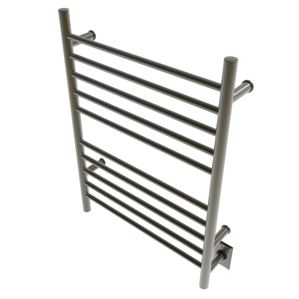 Radiant Hardwired + Plug-in Combo Straight 10 Bar Towel Warmer in Brushed Bronze. Picture 8