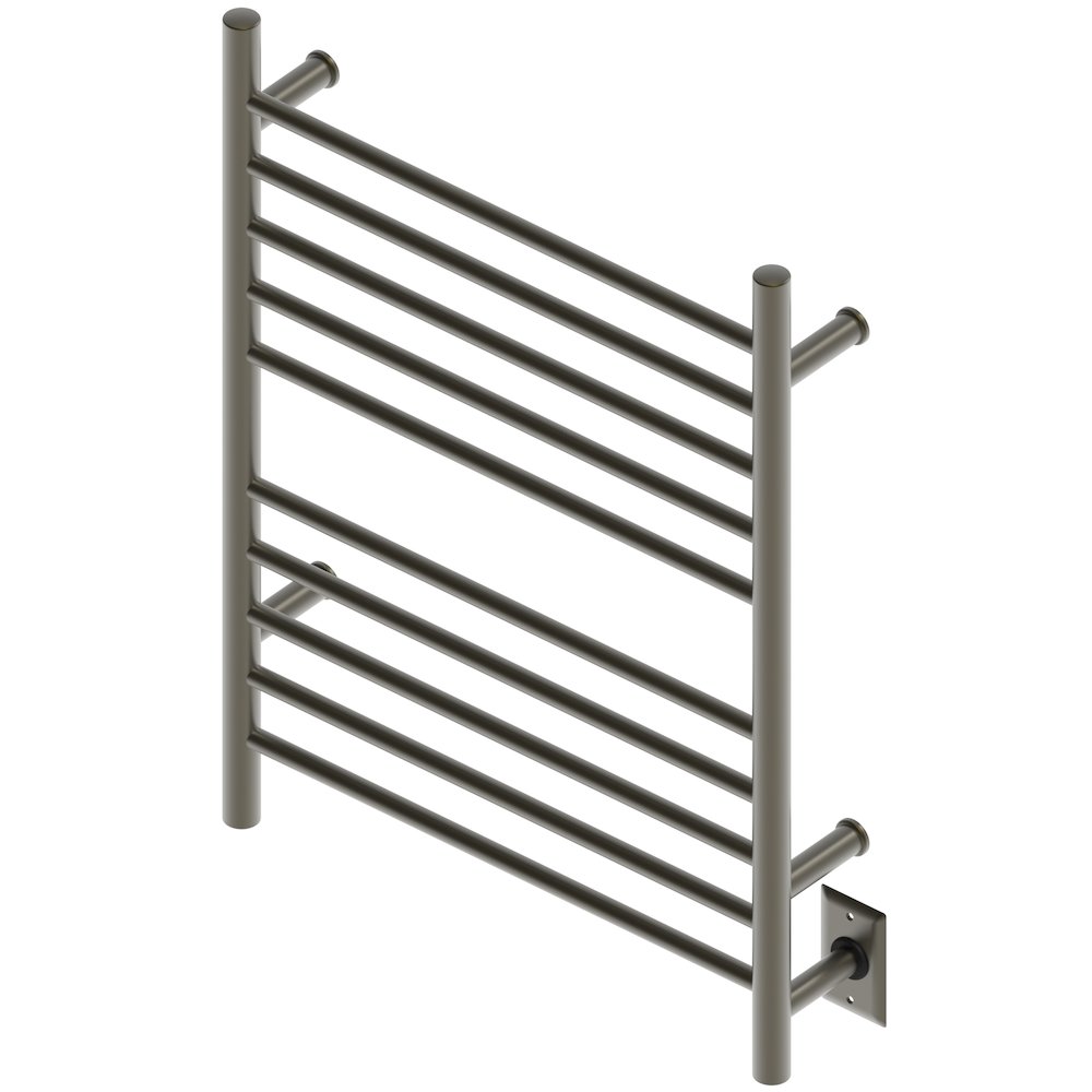 Radiant Hardwired + Plug-in Combo Straight 10 Bar Towel Warmer in Brushed Bronze. Picture 7