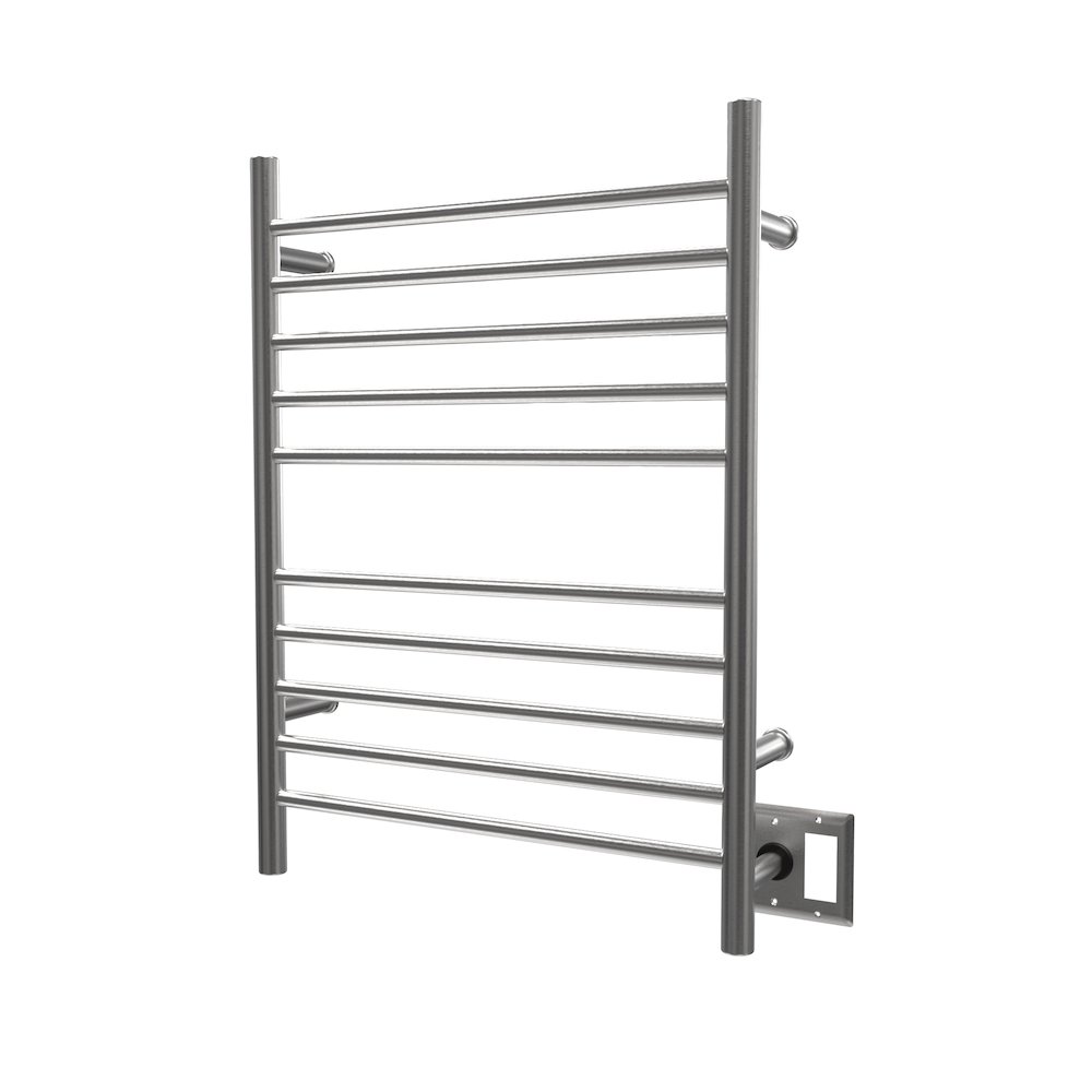 Radiant Hardwired + Plug-in Combo Straight 10 Bar Towel Warmer in Brushed. Picture 11