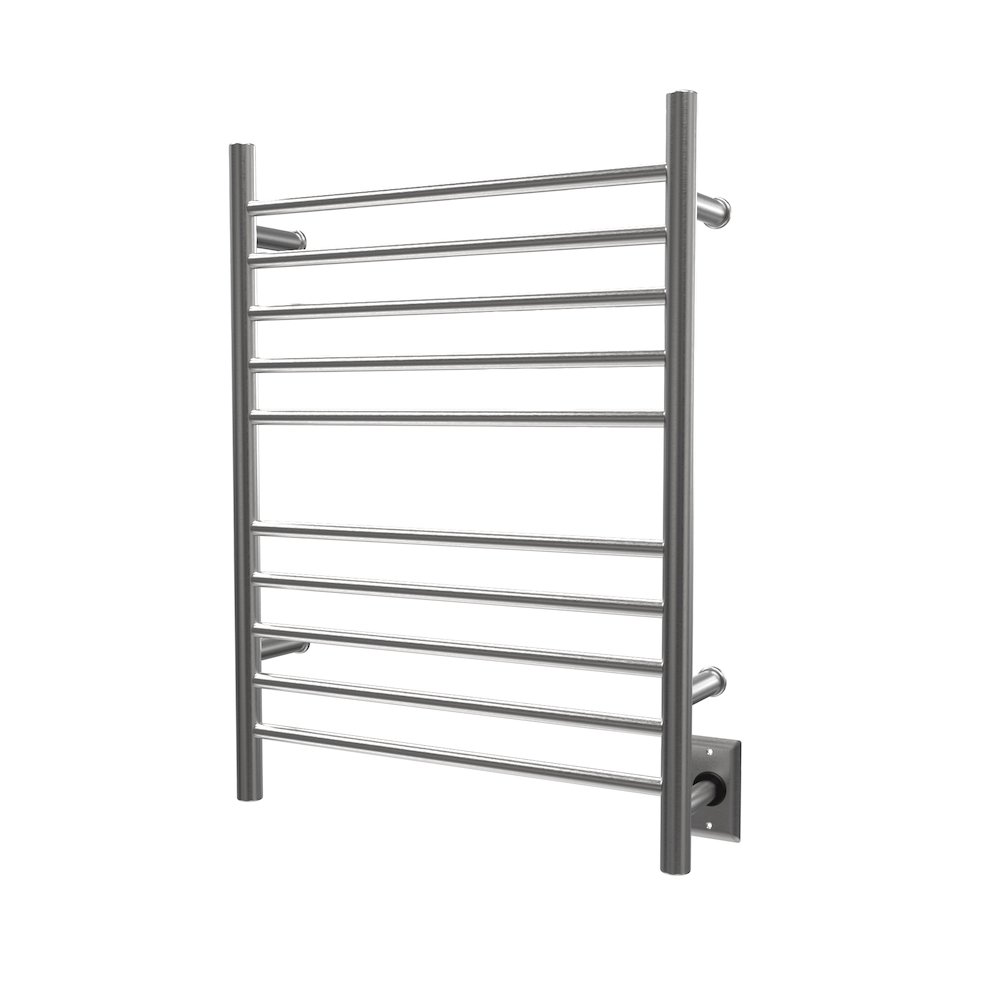 Radiant Hardwired + Plug-in Combo Straight 10 Bar Towel Warmer in Brushed. Picture 2