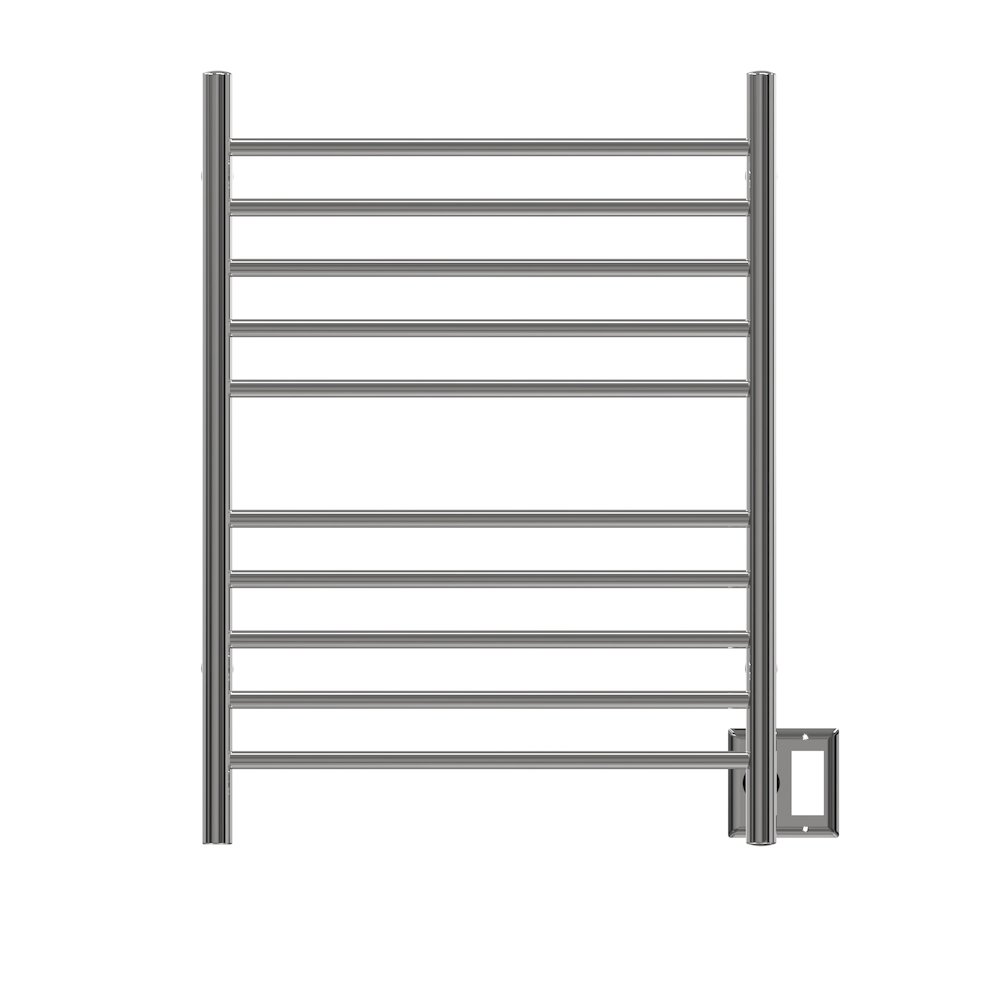 Radiant Hardwired + Plug-in Combo Straight 10 Bar Towel Warmer in Polished. Picture 12