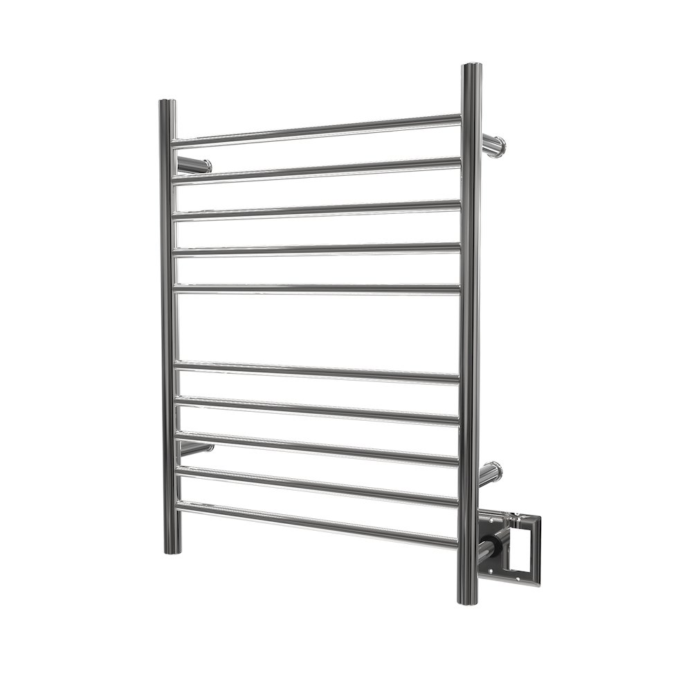 Radiant Hardwired + Plug-in Combo Straight 10 Bar Towel Warmer in Polished. Picture 11