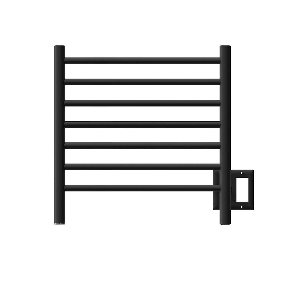 Radiant Small Hardwired + Plug-in Combo 7 Bar Towel Warmer in Matte Black. Picture 13