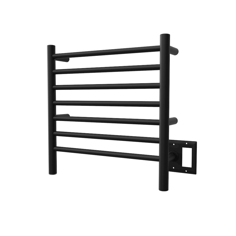 Radiant Small Hardwired + Plug-in Combo 7 Bar Towel Warmer in Matte Black. Picture 11